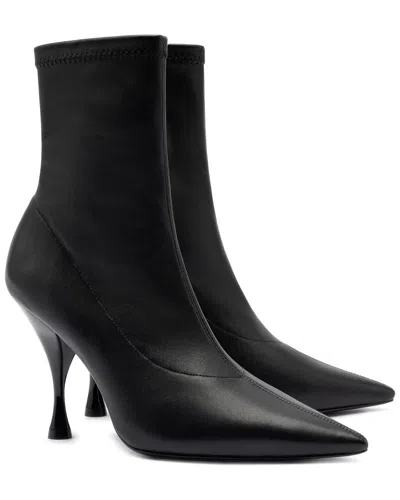 Larroude Larroudé Mini Georgia Leather Boot In Black