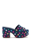 Larroude Miso Platform Sandal In Blue