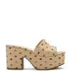 Larroude Miso Platform Sandal In Polka Dot