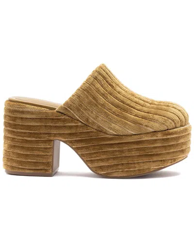 LARROUDE LARROUDE MISO VELVET PLATFORM CLOG