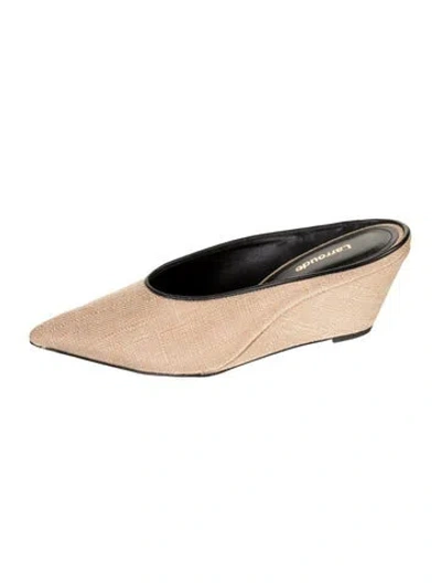 Pre-owned Larroude Mules In Black/neutrals