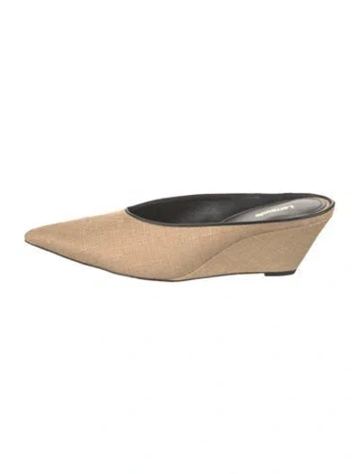 Pre-owned Larroude Mules In Black/neutrals