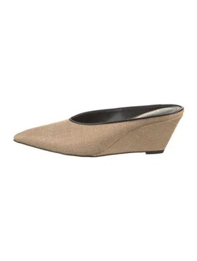 Pre-owned Larroude Mules In Black/neutrals