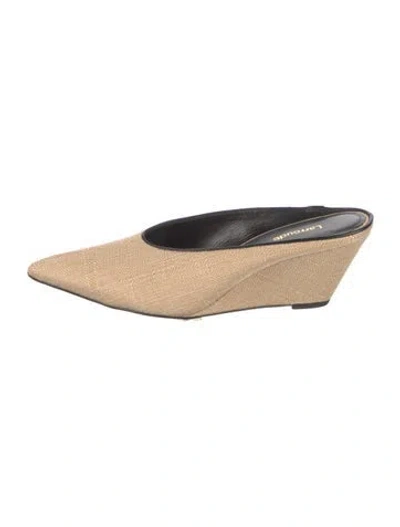 Pre-owned Larroude Mules In Black/neutrals