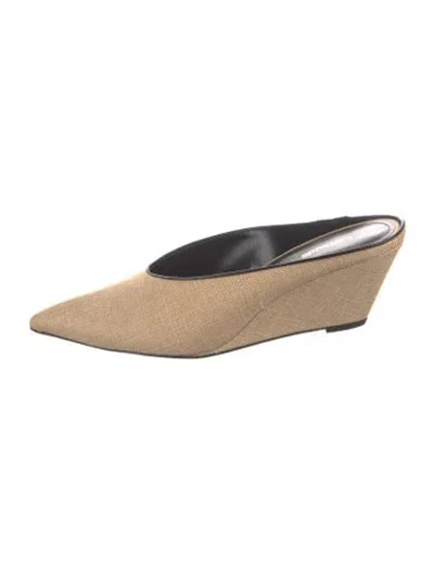 Pre-owned Larroude Mules In Black/neutrals