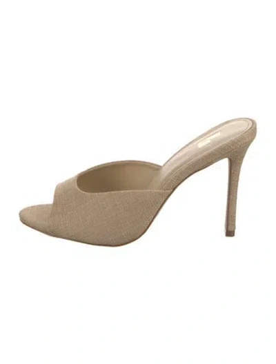 Pre-owned Larroude Mules In Neutrals