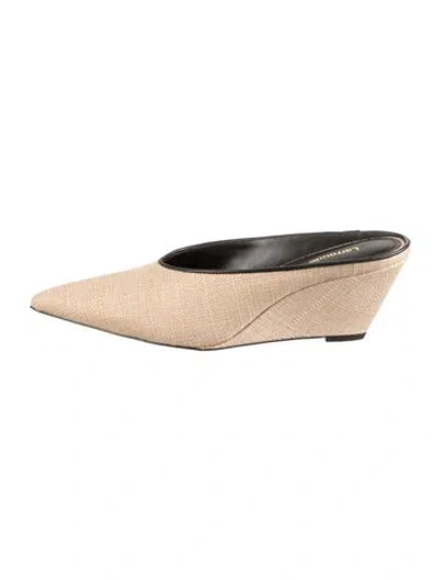 Pre-owned Larroude Mules In Neutrals
