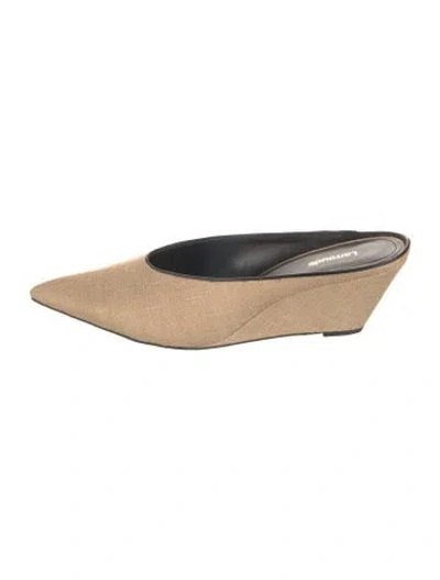 Pre-owned Larroude Mules W/ Tags In Black/neutrals