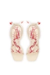 Larroude Nadia Sandal In Neutral