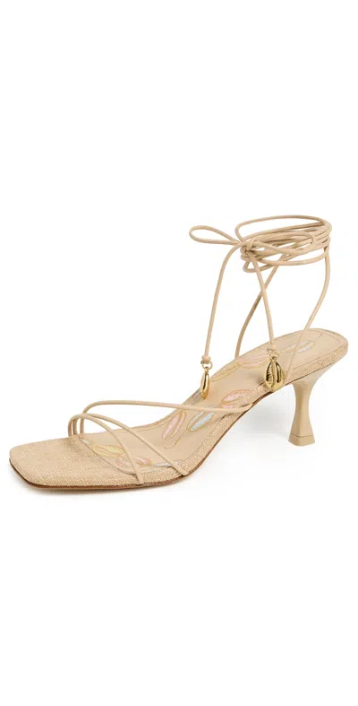 Larroude Nadia Sandals Beige In Neutral