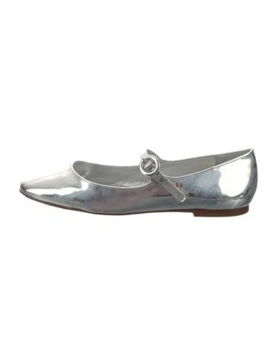 Pre-owned Larroude Patent Leather Mary Jane Flats