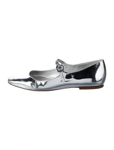 Pre-owned Larroude Patent Leather Mary Jane Flats