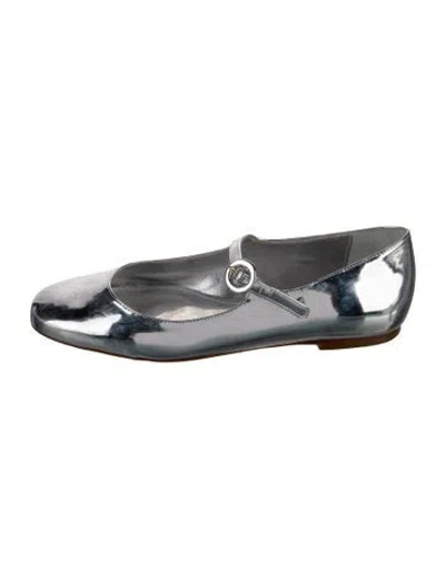 Pre-owned Larroude Patent Leather Mary Jane Flats