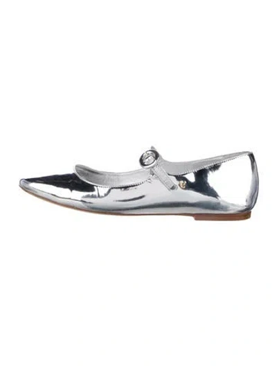 Pre-owned Larroude Patent Leather Mary Jane Flats
