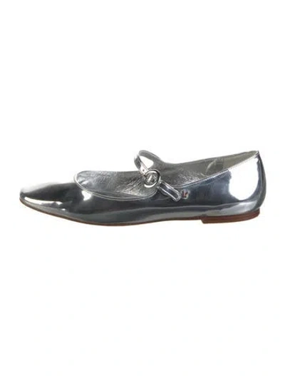 Pre-owned Larroude Patent Leather Mary Jane Flats