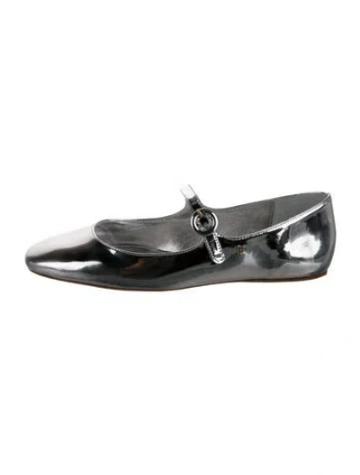 Pre-owned Larroude Patent Leather Mary Jane Flats