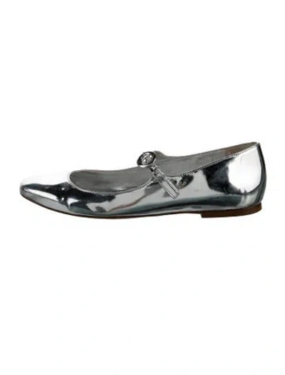 Pre-owned Larroude Patent Leather Mary Jane Flats