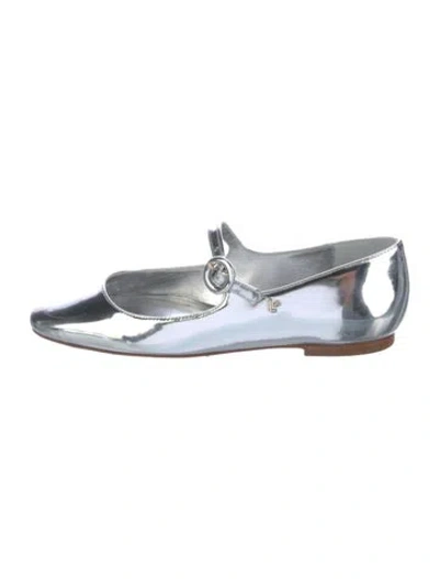 Pre-owned Larroude Patent Leather Mary Jane Flats