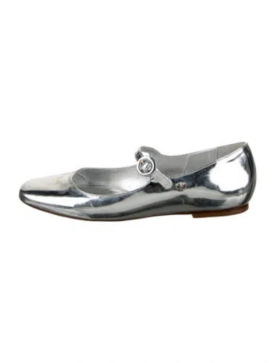 Pre-owned Larroude Patent Leather Mary Jane Flats