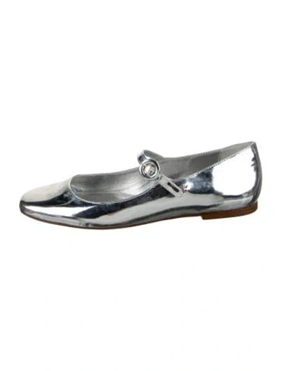 Pre-owned Larroude Patent Leather Mary Jane Flats