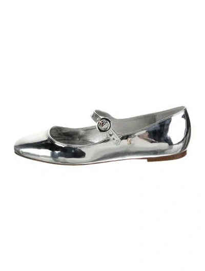 Pre-owned Larroude Patent Leather Mary Jane Flats