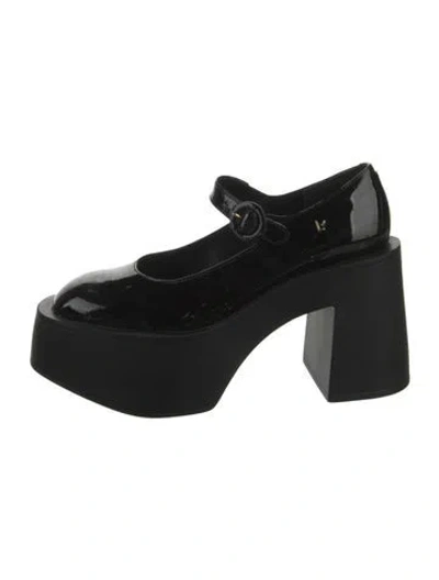 Pre-owned Larroude Patent Leather Pumps In Black