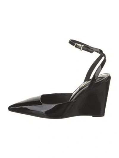 Pre-owned Larroude Patent Leather Pumps In Black