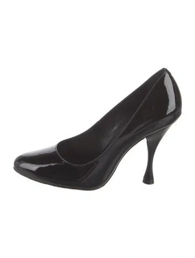 Pre-owned Larroude Patent Leather Pumps In Black