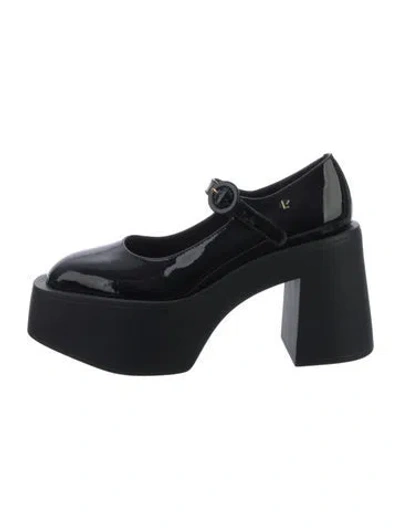Pre-owned Larroude Patent Leather Pumps In Black