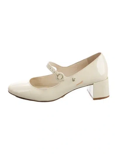 Pre-owned Larroude Patent Leather Pumps In Neutral