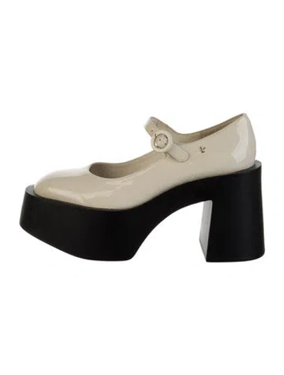 Pre-owned Larroude Patent Leather Pumps In Neutral