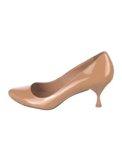 Pre-owned Larroude Patent Leather Pumps In Neutral