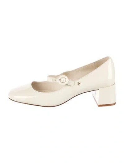 Pre-owned Larroude Patent Leather Pumps In Neutrals
