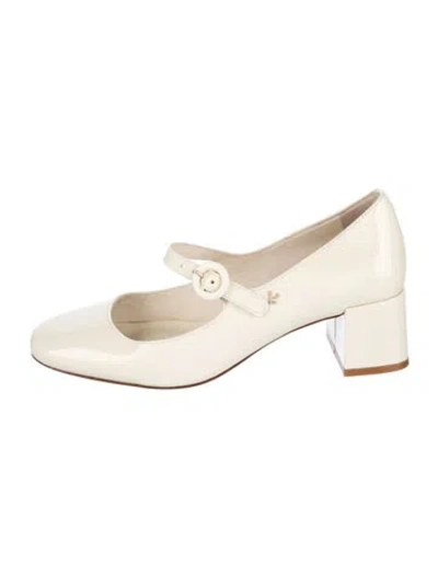 Pre-owned Larroude Patent Leather Pumps In Neutrals