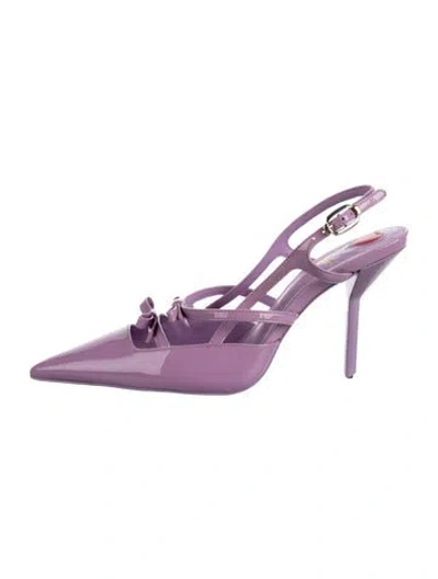 Pre-owned Larroude Patent Leather Pumps In Purple
