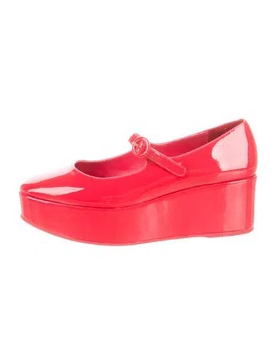 Pre-owned Larroude Patent Leather Pumps In Red