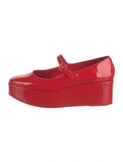 Pre-owned Larroude Patent Leather Pumps In Red