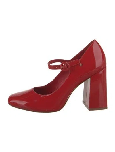 Pre-owned Larroude Patent Leather Pumps In Red