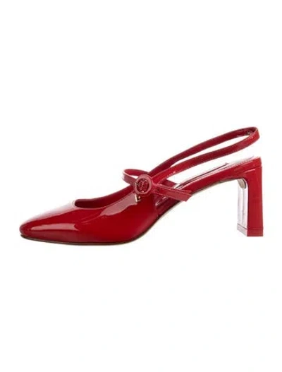 Pre-owned Larroude Patent Leather Pumps In Red