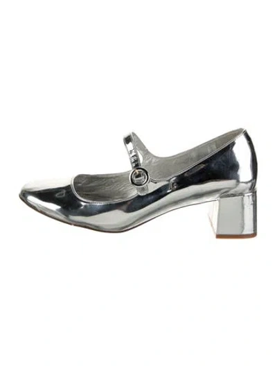 Pre-owned Larroude Patent Leather Pumps In Silver