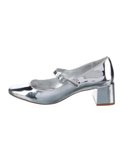 Pre-owned Larroude Patent Leather Pumps In Silver