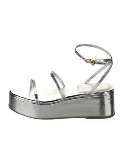 Pre-owned Larroude Patent Leather Sandals
