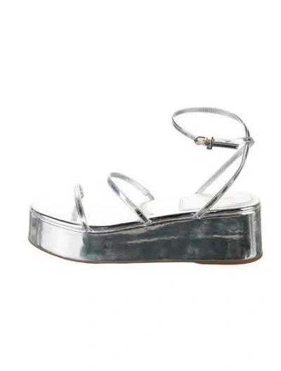 Pre-owned Larroude Patent Leather Sandals