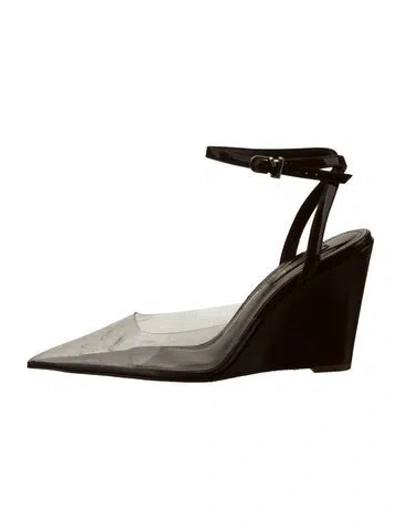 Pre-owned Larroude Patent Leather Slingback Pumps In Brown