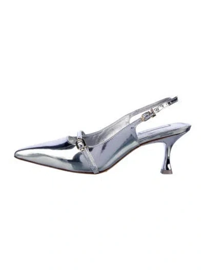 Pre-owned Larroude Patent Leather Slingback Pumps In Multi