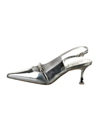 Pre-owned Larroude Patent Leather Slingback Pumps In Multi