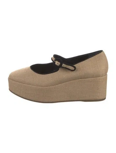 Pre-owned Larroude Pumps In Neutral