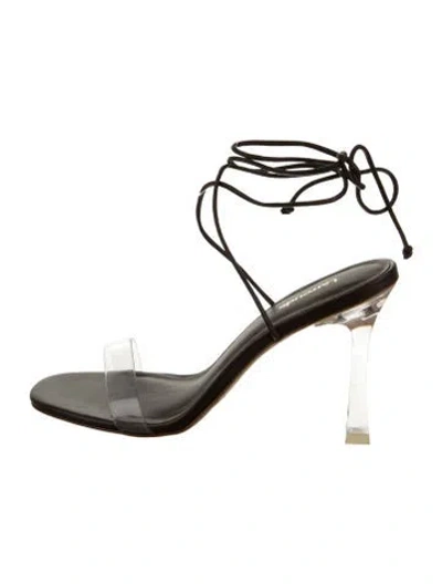 Pre-owned Larroude Pvc Sandals In Brown
