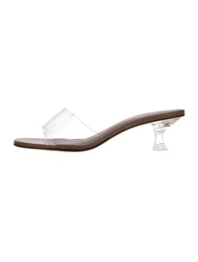 Pre-owned Larroude Pvc Sandals In Brown
