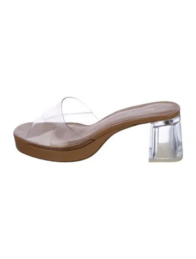 Pre-owned Larroude Pvc Slides